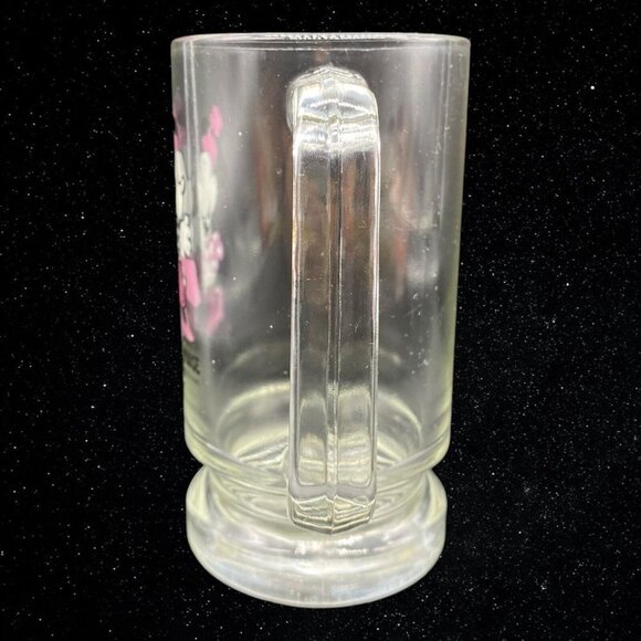 Walt Disney Productions Minnie Mouse Glass Mug Clear 5.5”T 4”W - Picture 4 of 7